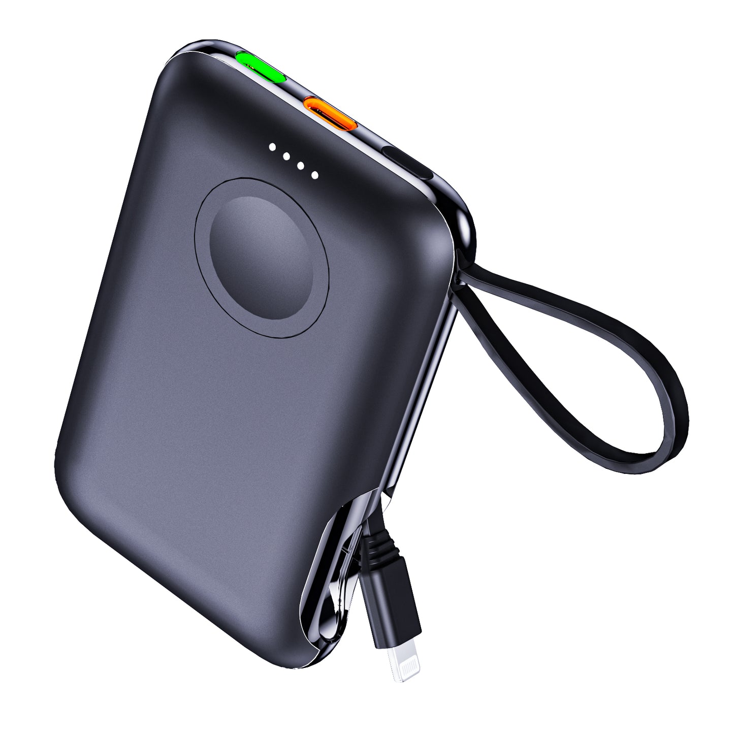 Meenova 2-in-1 Portable Watch Charger For Apple Watch, Samsung Galaxy Watch Power Bank 5000mAh, Mobile Phone External Battery Mini Auxiliary Battery Powerbank