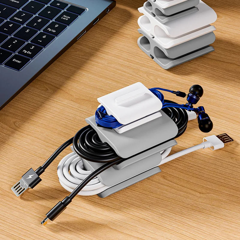 Portable Cable Winder Wire Organizers Mouse Wire Headphone Holder USB Charger Cable Management Desk Tidy Phone Accessories