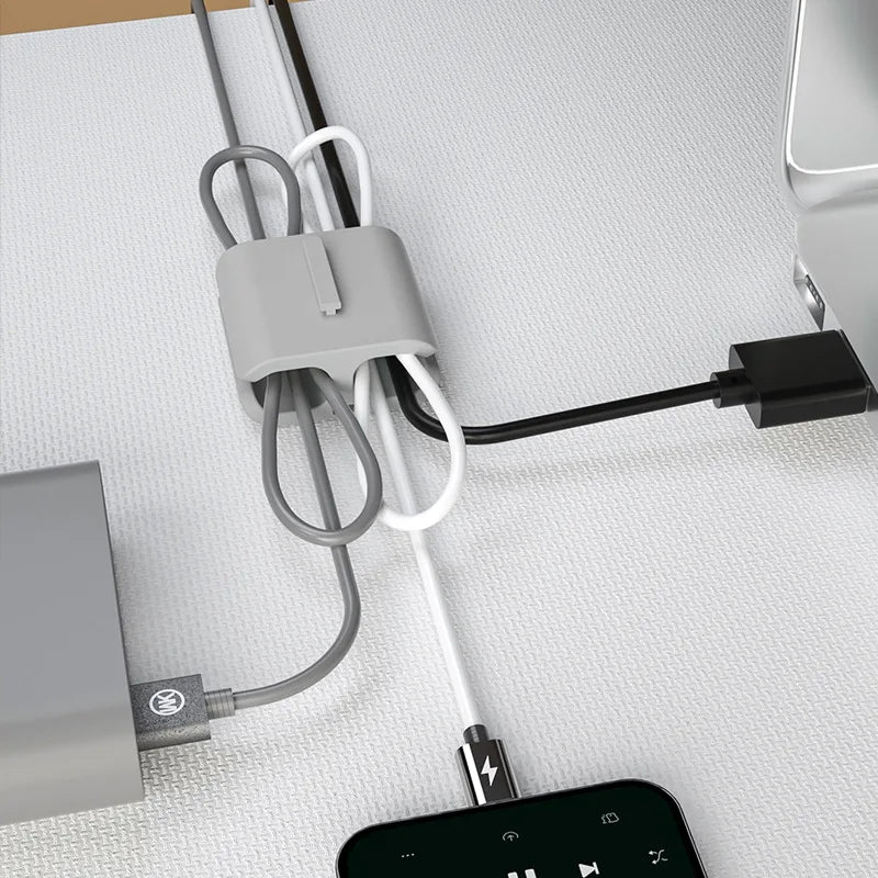 Portable Cable Winder Wire Organizers Mouse Wire Headphone Holder USB Charger Cable Management Desk Tidy Phone Accessories