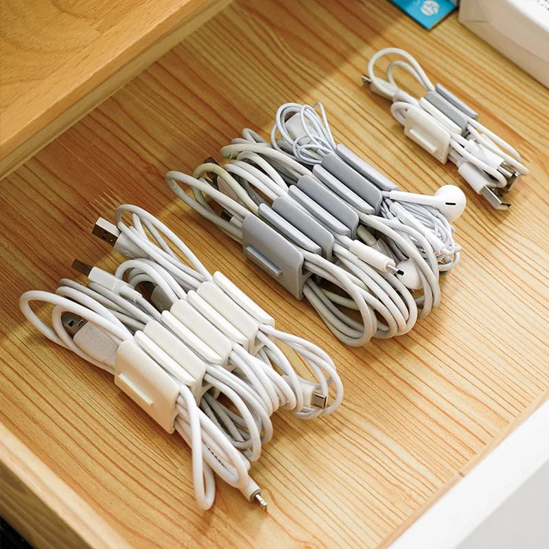 Portable Cable Winder Wire Organizers Mouse Wire Headphone Holder USB Charger Cable Management Desk Tidy Phone Accessories