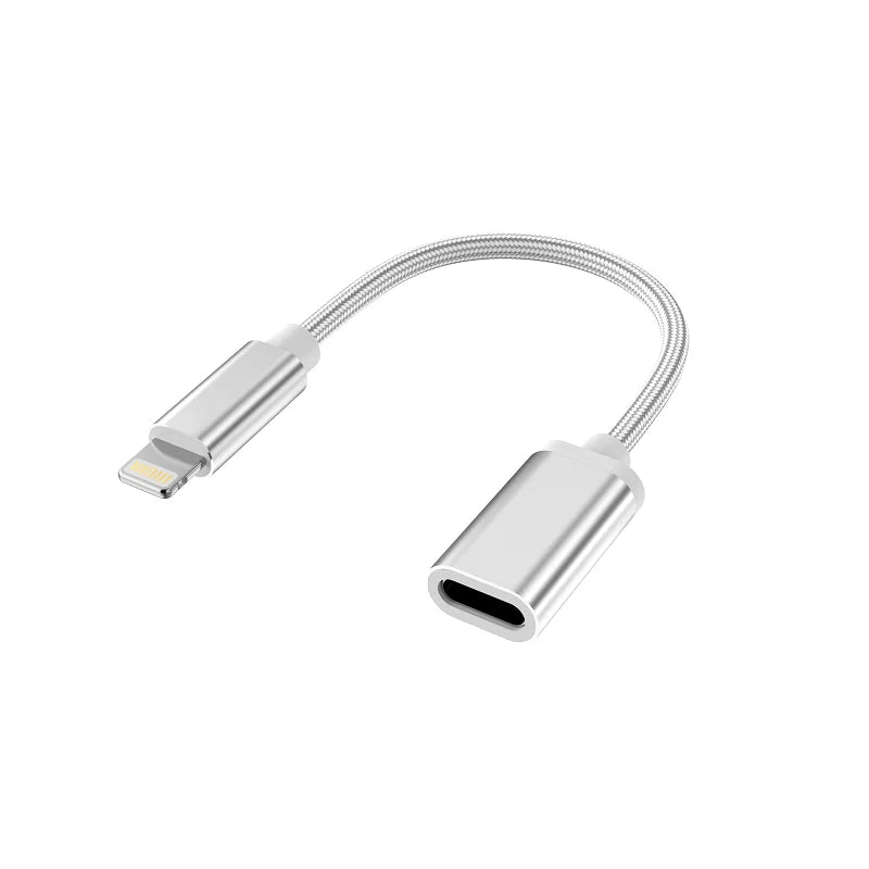 Lightning Male to Type-C Female OTG Adapter for iPhone 14 13 12 11 Pro Max,Xs,Xr,iPad Air,iPod Support USB-C Digital Headphone DAC