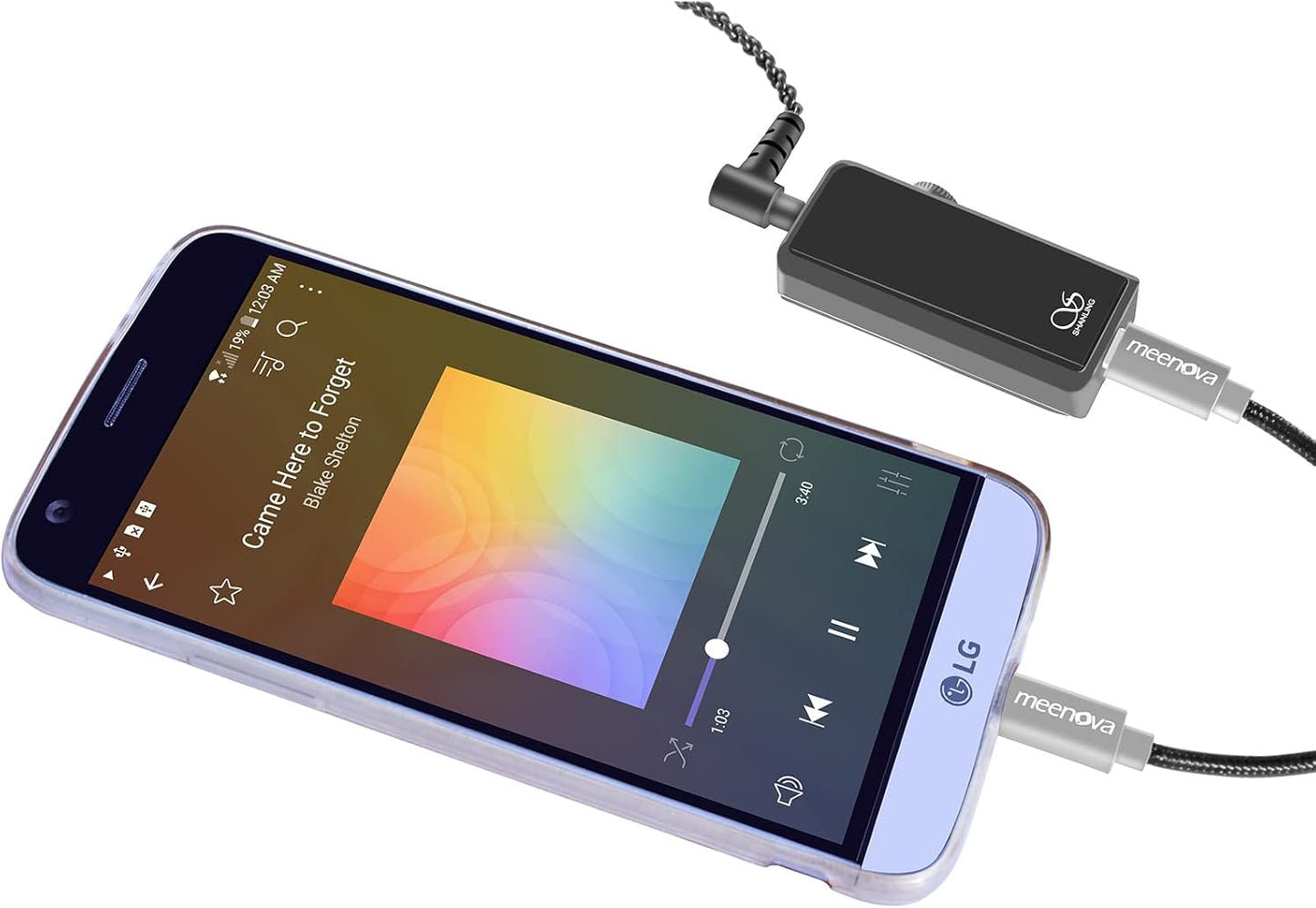 Meenova USB-C OTG Pro DAC Cable 0.5ft/15cm for Android Smartphone, Galaxy S22 21 Note20,Fiio BTR 5 Q3S BTR3K, qudelix 5k, xd-05 Plus, HIDIZS S9 PRO