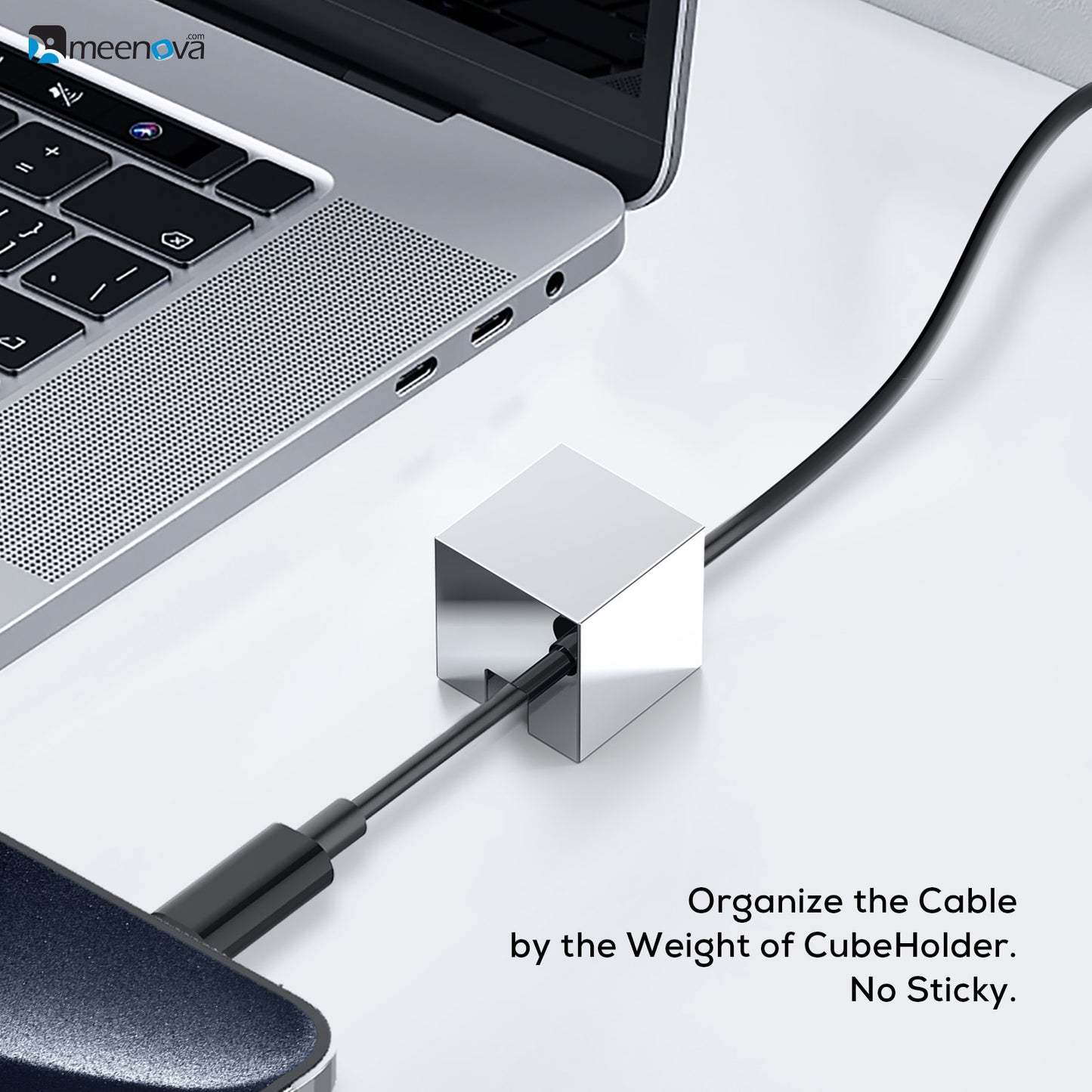 304 Stainless Steel Cable Holder, Aesthetic Cute Desk Accessories, Office Computer Desk Organizers