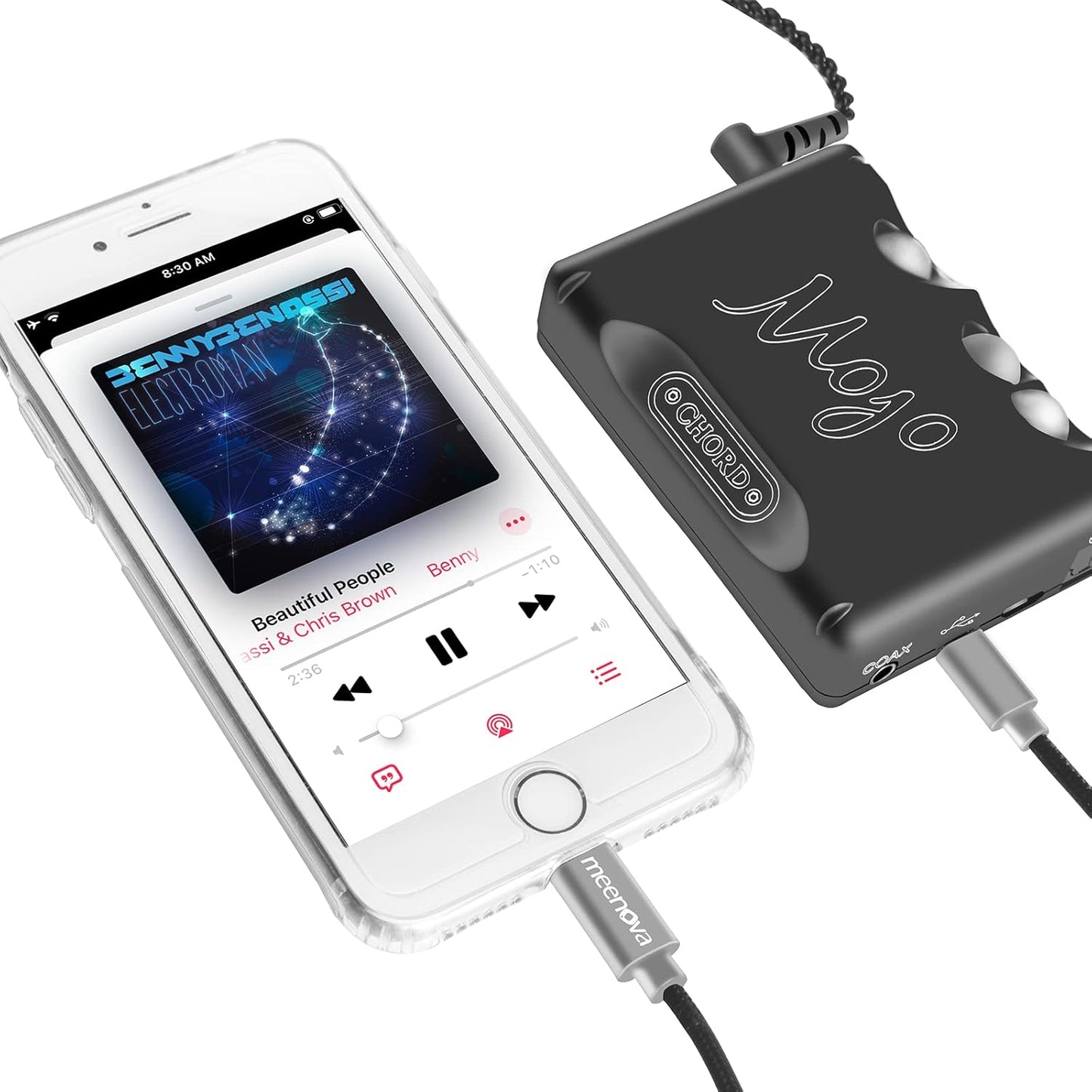 Lightning to MicroUSB DAC OTG Cable for iPhone/iPad/iPod MDR-1ADAC, ROLAND GO Mixer, Sony Canon Panasonic Nikon Digital Camera,Transfer Photos,Chord Mojo Hugo2 Pha3 Oppo HA2 K5, 30cm 1ft