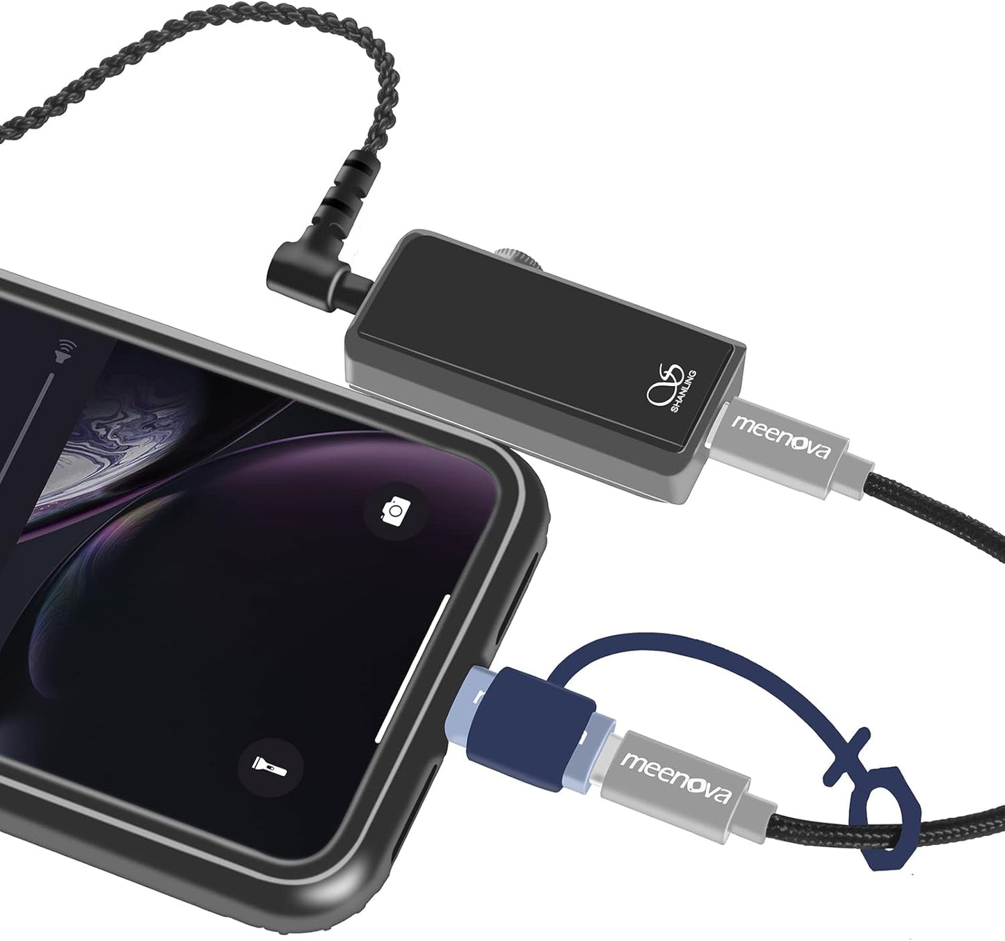 Meenova USB-C OTG Pro DAC Cable 0.5ft/15cm for Android Smartphone, Galaxy S22 21 Note20,Fiio BTR 5 Q3S BTR3K, qudelix 5k, xd-05 Plus, HIDIZS S9 PRO