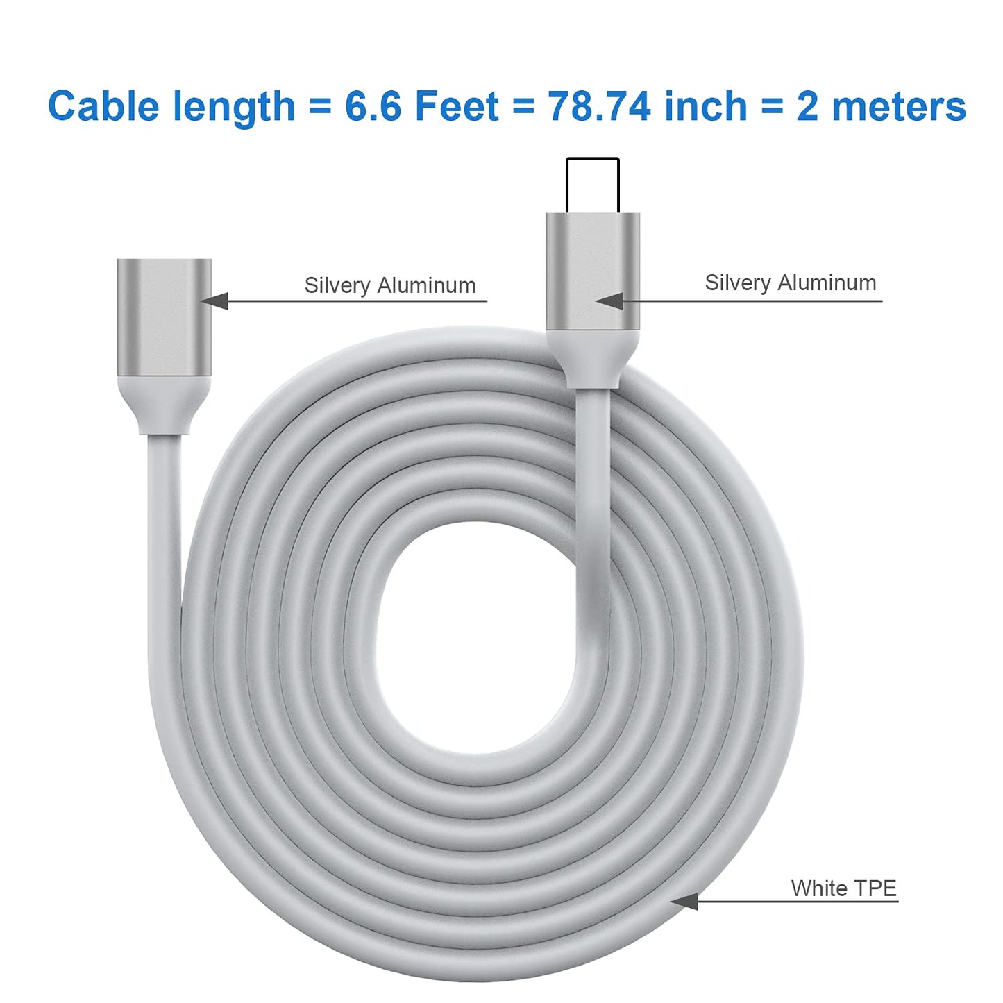 Lightning Male to Female Extension 1 foot Short, 30cm 50cm 0.5ft for Microphone, Apple Pen, AirPods Case, PALOVUE iMic Portable