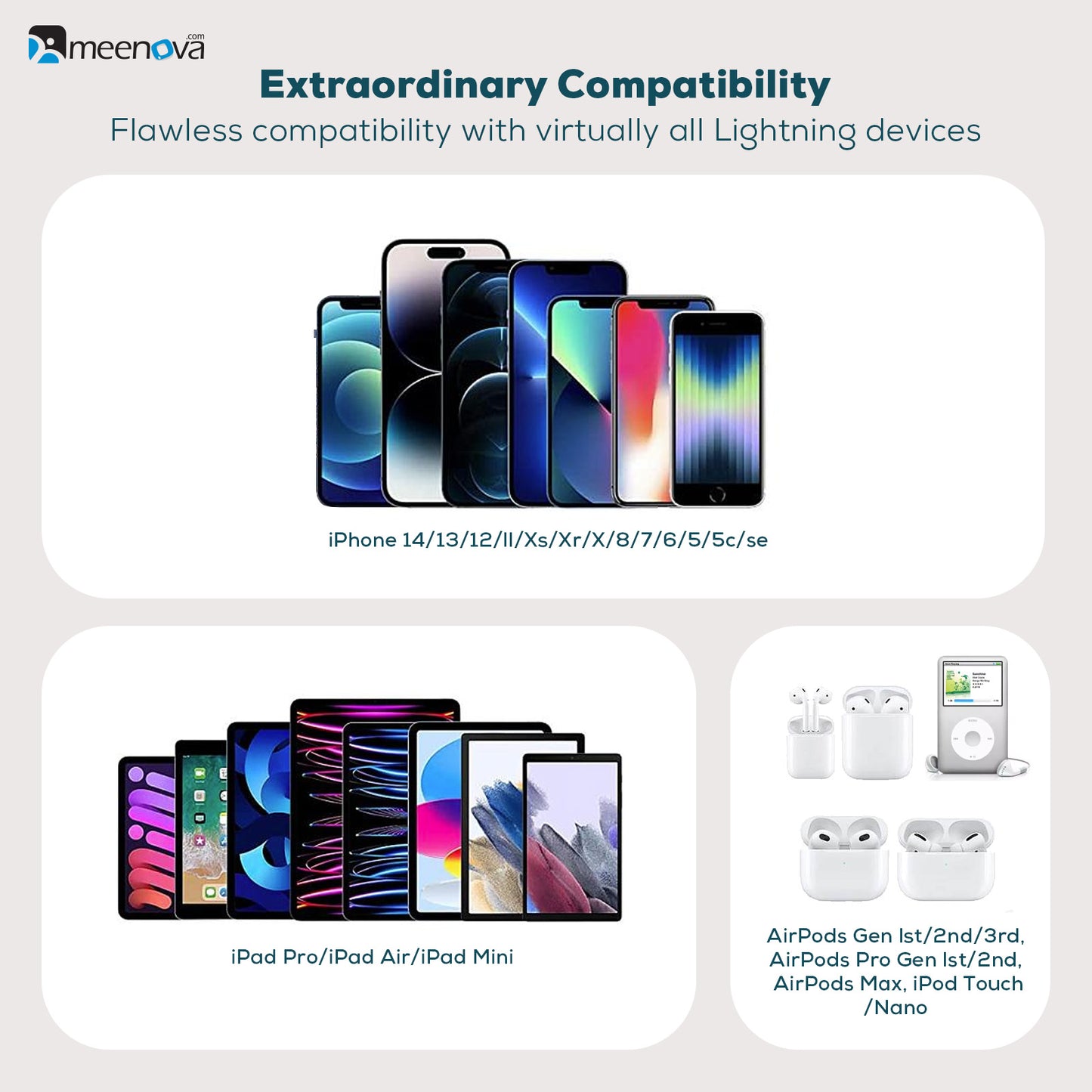 Retractable 27W USB-C to Lightning PD Fast Charging Cable, 4-Stage Length