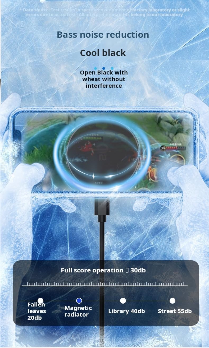 Compatible with MagSafe 15W Semiconductor Cooling Wireless Charger with RGB Light - 5W TEC Fast Cooling & Qi2 Certified Magnetic Black Phone Charger for iPhone 18 / iPhone 12-17 / Samsung