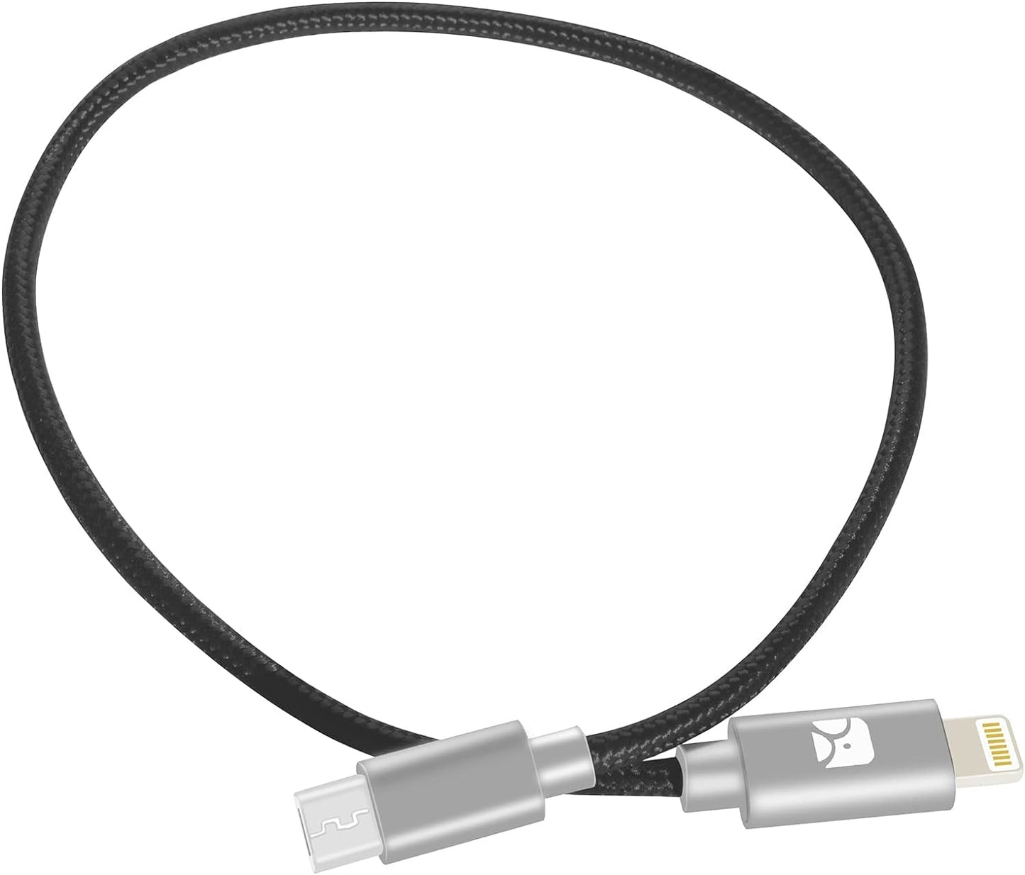 Lightning to MicroUSB DAC OTG Cable for iPhone/iPad/iPod Chord Mojo Hugo2 Pha3 Fiio HiFi Oppo HA2 K5, Sony MDR-1ADAC, Roland GO Mixer, iRig HD2, Nikon Digital Camera,Transfer Photos, 15cm 0.5ft