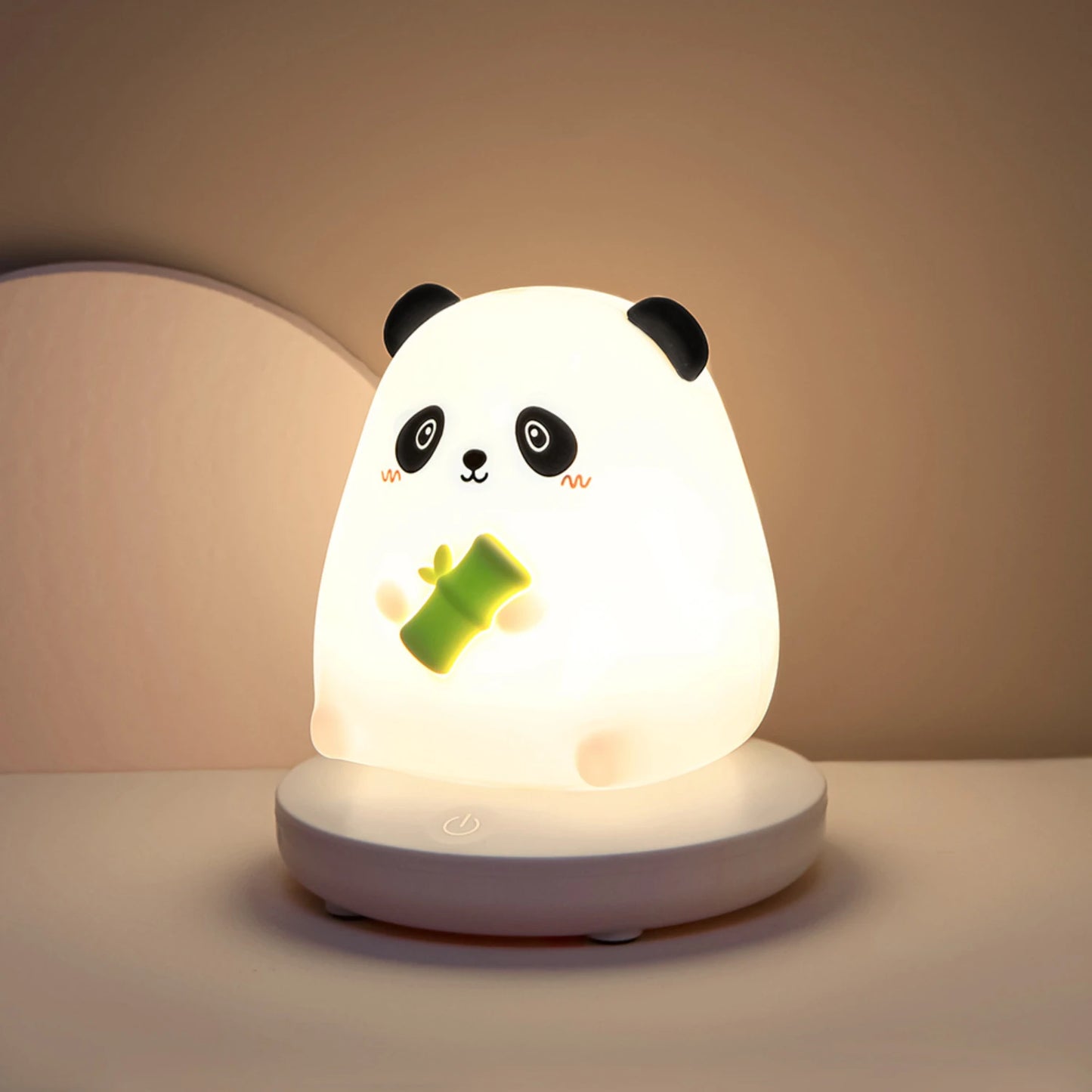 1200mAh Rechargeable LED Night Light with 3-Stage Dimming, Silicone Desk Lamp & Stress Toy for Kids Room, Bedroom Nightstand