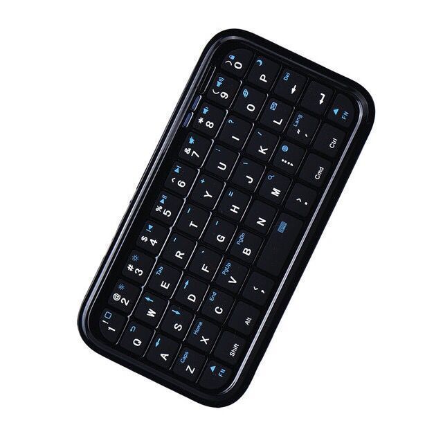 Mini Bluetooth Keyboard with Backlight, Dual-Mode (Bluetooth & Wired) Ultra-Thin Portable Keyboard for PC, Tablet, Smartphone, Windows, iOS, Android