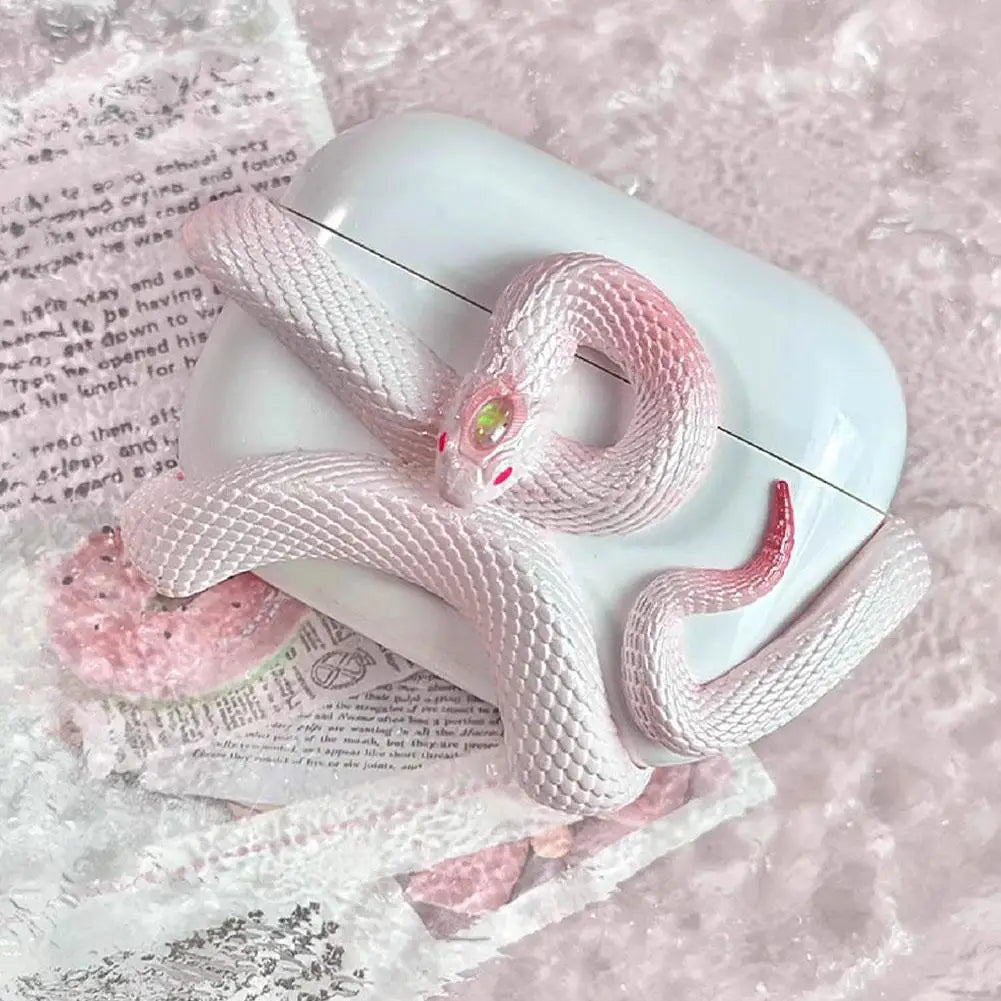 Snake-Shaped Resin Protective Case for AirPods Pro 1& 2 AirPods 3 4 | Anti-Drop, Scratch-Resistant, Hollow Design cover