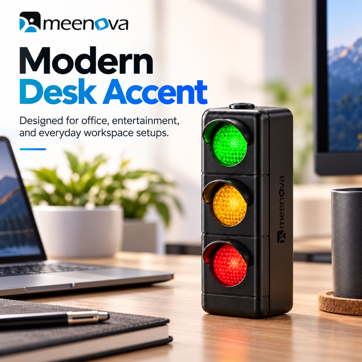 Meenova Light V3 black rechargeable desk accent light