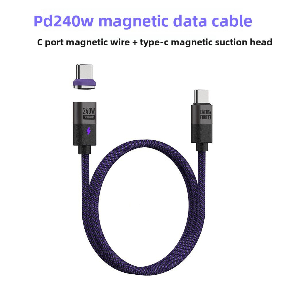 Meenova Magnetic USB C to USB C Charger Cable 240W PD3.1 3 in 1 Fast Charging (1.6ft/3.9ft/5.9ft) ,USB to Type-C/USB C to USB C/USB C to Lightning/USB to Lightning/USB C to Micro/USB to Micro for Android/iOS.