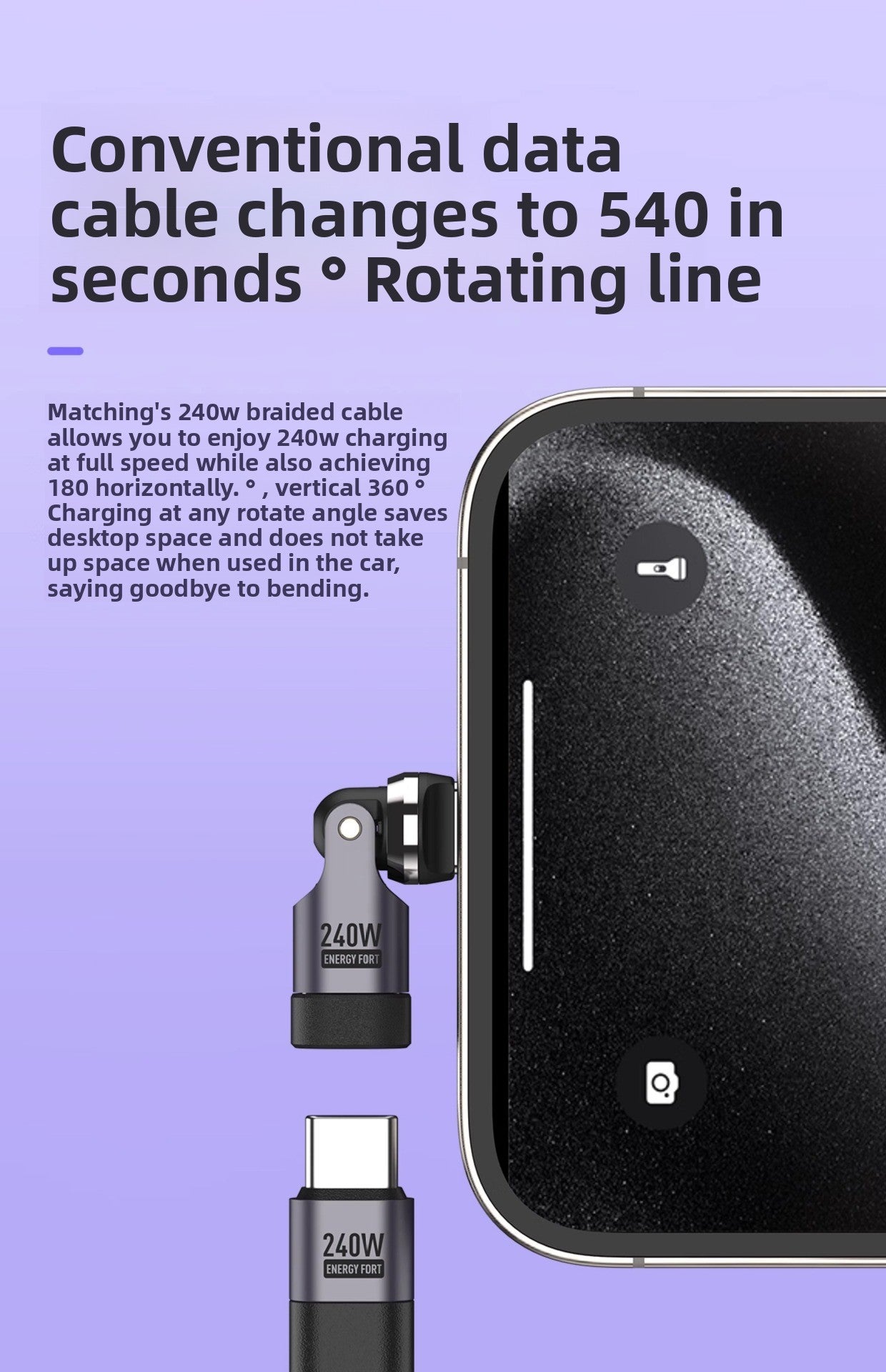 Meenova USB C Magnetic Adapter PD 240W (1 Pack), 360 &180 Degree & Right Angle USB C Adapter, Magnetic Charger Fast Charging for Samsung, iPhone 16/15, MacBook Pro, iPad, Tablet, Laptop