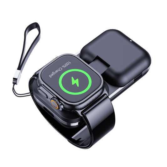 Portable Wireless Charger for Apple Watch Series 6 7 8 Samsung Watch series watch Keychain Dock charging Station