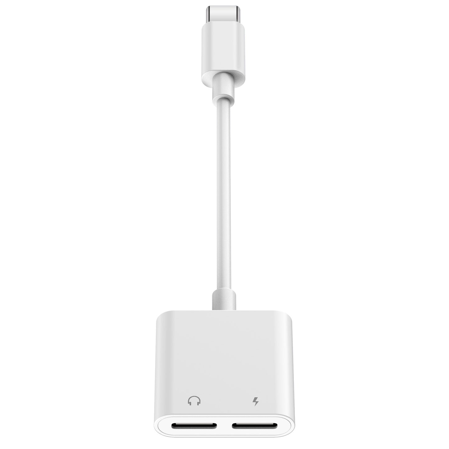 USB-C Splitter 1 in 2 Out for USB C Headphones and Charging 60W, Dual Type C Headphone Adapter for iPhone 15 16 iPad Samsung S24 Tab S