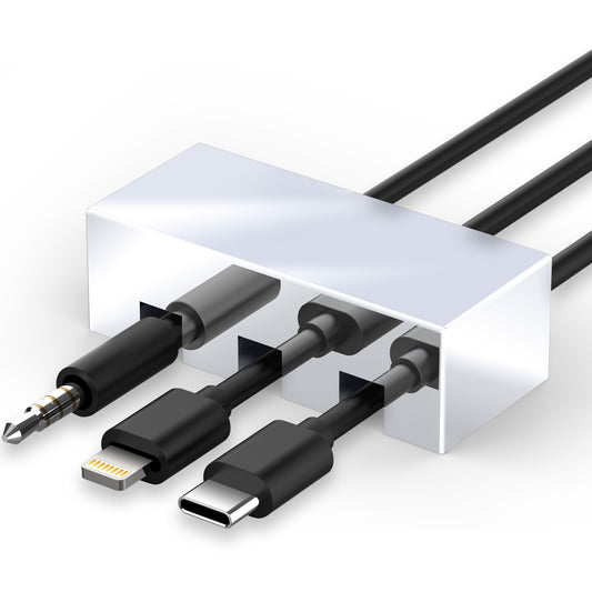 304 Stainless Steel Cable Holder -- Triple Slot, Cord Organizer