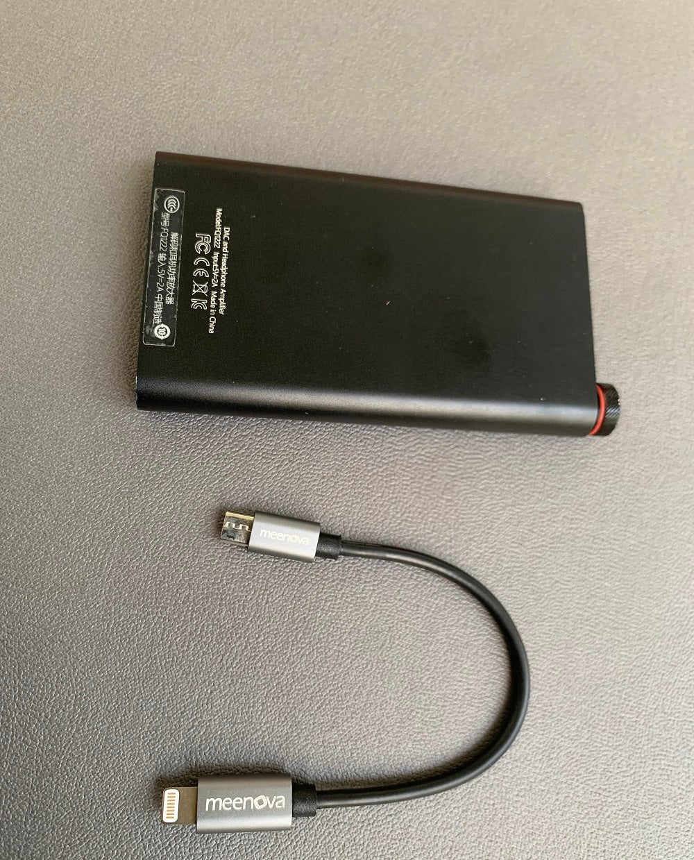 L19 Lightning to MircoUSB OTG Cable for FiiO USB DACs Q1MKII/Q5s/Q5, MFi Q1 Mark II, 10cm 0.3ft, FQ1222 for iPhone 13 Pro Max iPhone 12 Mini iPad
