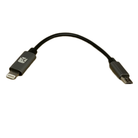 L19 Lightning to MircoUSB OTG Cable for FiiO USB DACs Q1MKII/Q5s/Q5, MFi Q1 Mark II, 10cm 0.3ft, FQ1222 for iPhone 13 Pro Max iPhone 12 Mini iPad