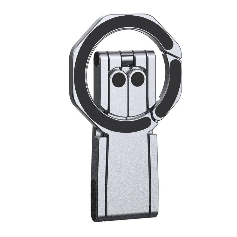 Meenova Foldable Magnetic Phone Tripod, Dual-Sided Magnet Zinc Alloy MagSafe Phone Holder, Pocket-Sized Portable Phone Stand for Live Streaming, Vlogging, Travel, Gym