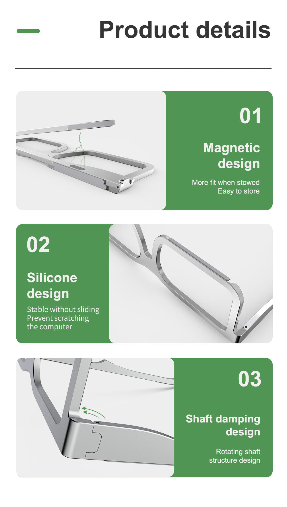 Introducing our innovative Aluminum Alloy Glasses Stand – the perfect blend of ergonomic design, portability, and multi-functionality to transform your digital experience.