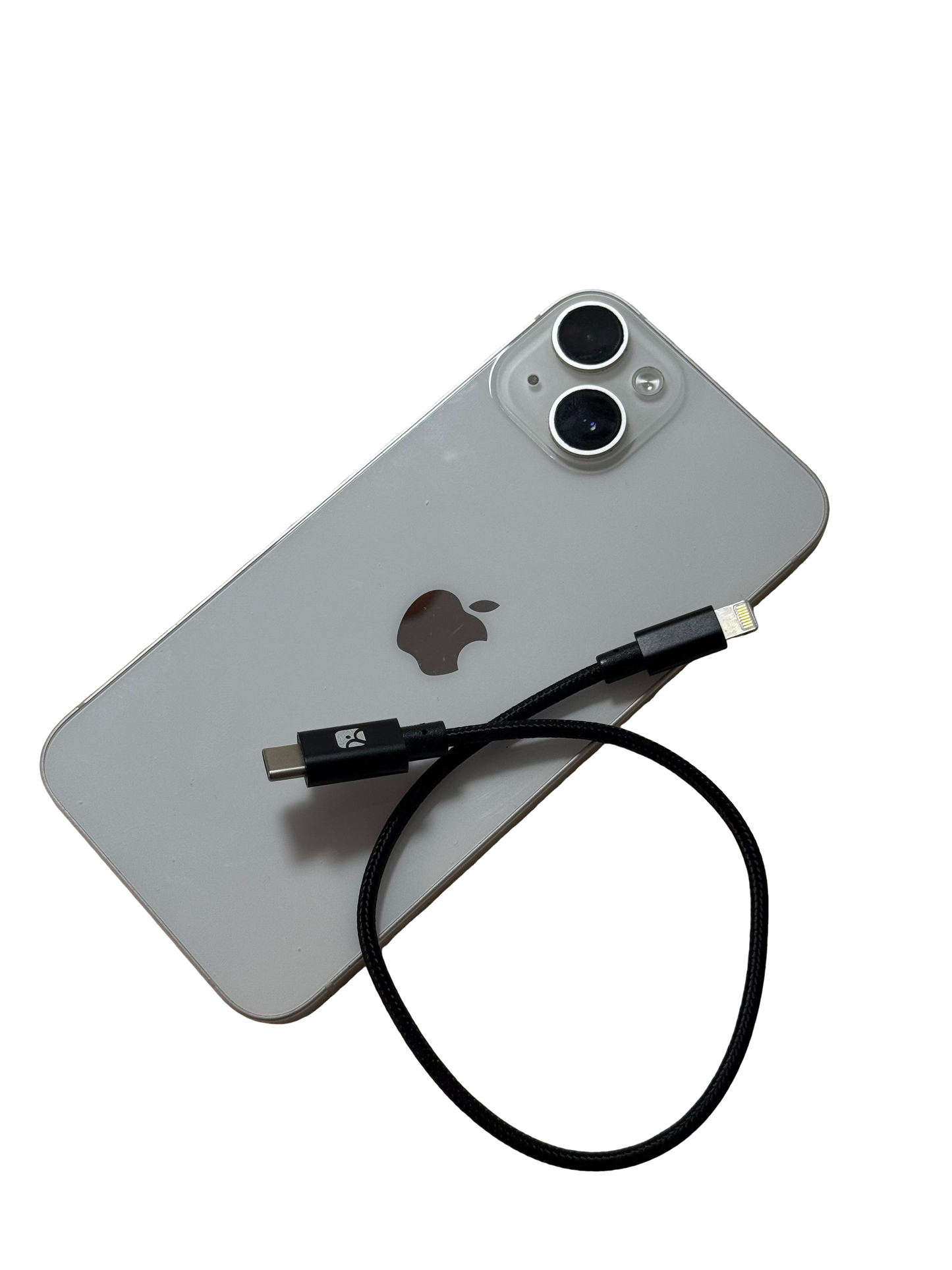 USB-C to Lightning OTG Data Cable (1ft/30cm)– Black Braided, Fast Data Transfer & Device Migration for iPhone 15/16, iPad Pro to Older iPhone/iPad, Supports File, Photo, and Video Transfer, No Audio or Charging Support