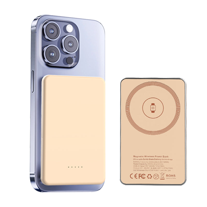 Meenova SolidPower Y 5000mAh Solid-State MagSafe Power Bank – 15W Wireless & 20W USB-C Fast Charging