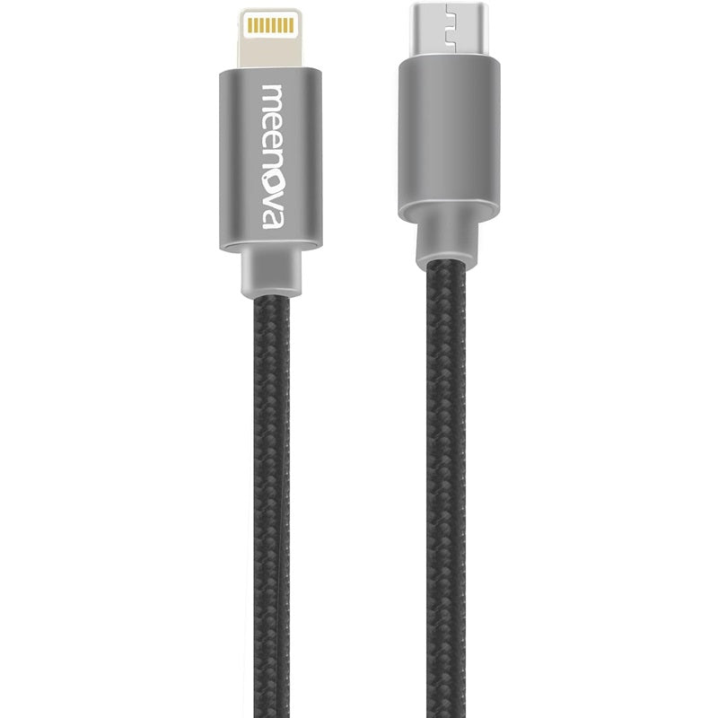 Lightning to MicroUSB DAC OTG Cable for iPhone/iPad/iPod Chord Mojo Hugo2 Pha3 Fiio HiFi Oppo HA2 K5, Sony MDR-1ADAC, Roland GO Mixer, iRig HD2, Nikon Digital Camera,Transfer Photos, 15cm 0.5ft