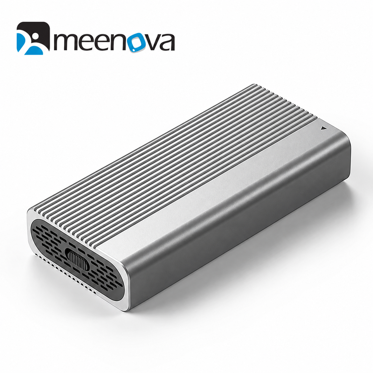 Meenova USB4 40Gbps M.2 NVMe SSD Enclosure with Cooling Fan, Tool-Free Aluminum Alloy & ABS Housing, Supports 2230/2242/2260/2280 and Up to 8TB