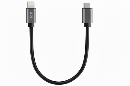Meenova Lightning to USB-C OTG Data Cable (1ft/30cm) – Smooth Black Silicone, Fast Data Transfer & Device Migration for iPhone 14/13/12 to iPhone 18/16/15, Supports File, Photo, and Video Transfer, No Audio or Charging Support
