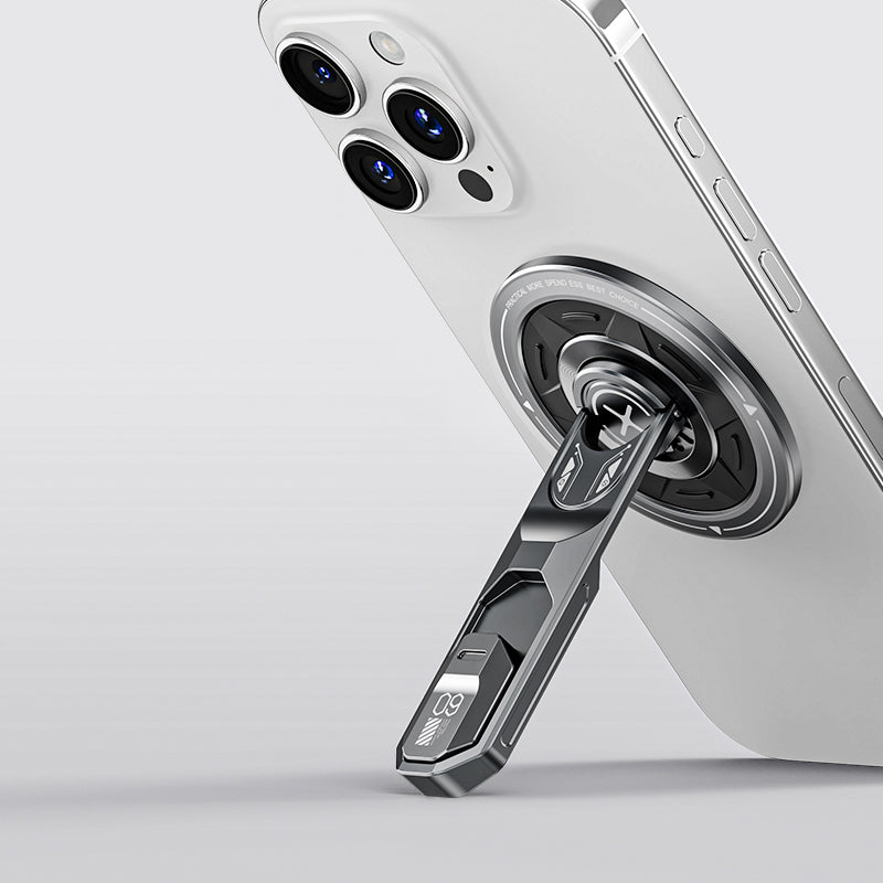 Magnetic Phone Stand with 360° Rotation & Stress - Relief Features, Aviation Aluminum Build, Multi - Angle Adjustment for Hands - Free Viewing, Compatible with Most Phones