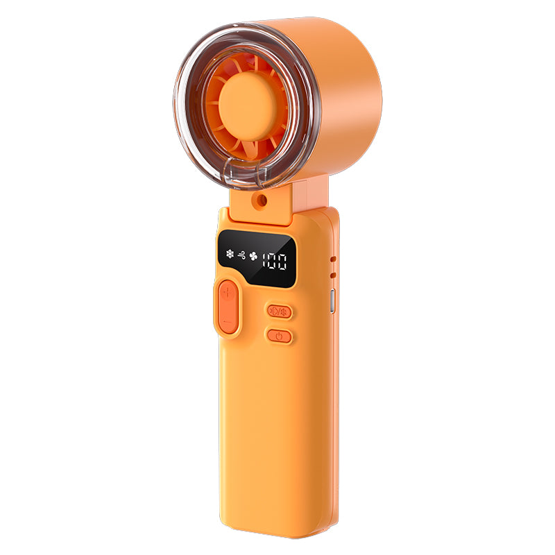 Portable Misting Handheld Fan, Foldable 5-Speed Cooling Fan with 3600mAh Battery and Type-C Charging