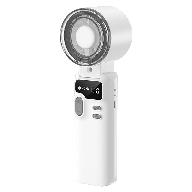 Portable Misting Handheld Fan, Foldable 5-Speed Cooling Fan with 3600mAh Battery and Type-C Charging