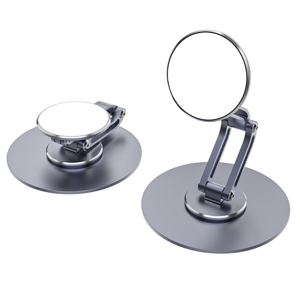 Meenova N52 360° Rotating Foldable Magnetic Phone Stand, Aluminum Alloy Adjustable Desktop Holder for MagSafe-Compatible Phones