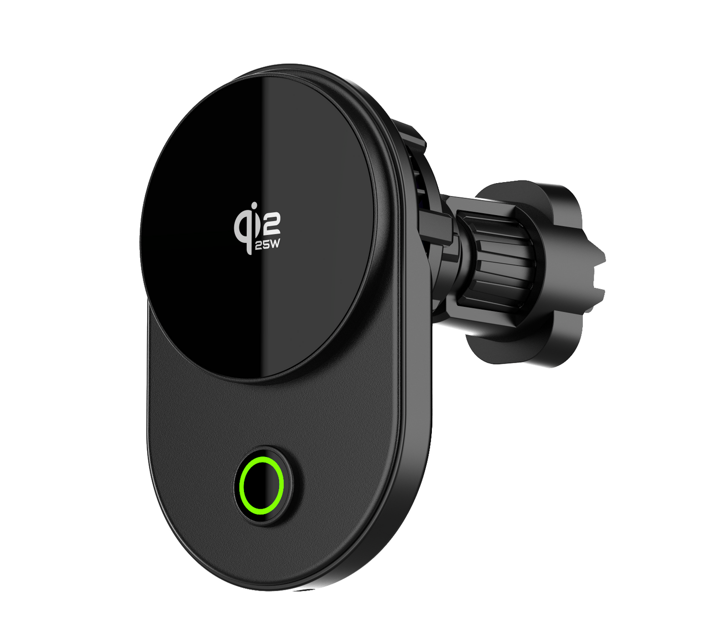 Meenova Qi2.2 25W Magnetic Wireless Car Charger with Active Cooling, 360° Rotating Mount & Strong Magnetic Hold