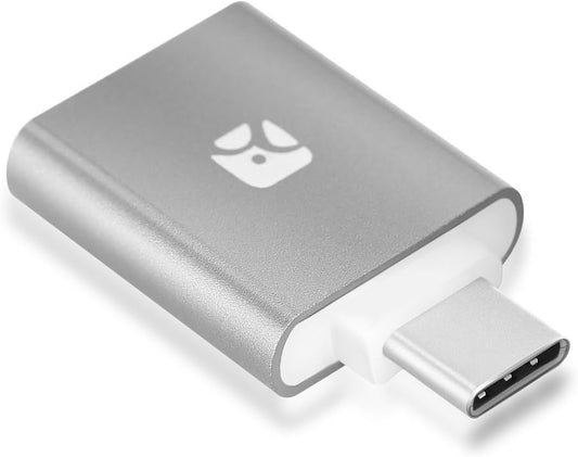 Meenova gs-dr3-uc-gy Dash Micro G3 Type-C: Mini MicroSD Card Reader with USB Type-C Plug, with Keychain Case, Gray, for Google Pixel, Nexus 6P/5X, MacBook 2015, LG G5, and Others