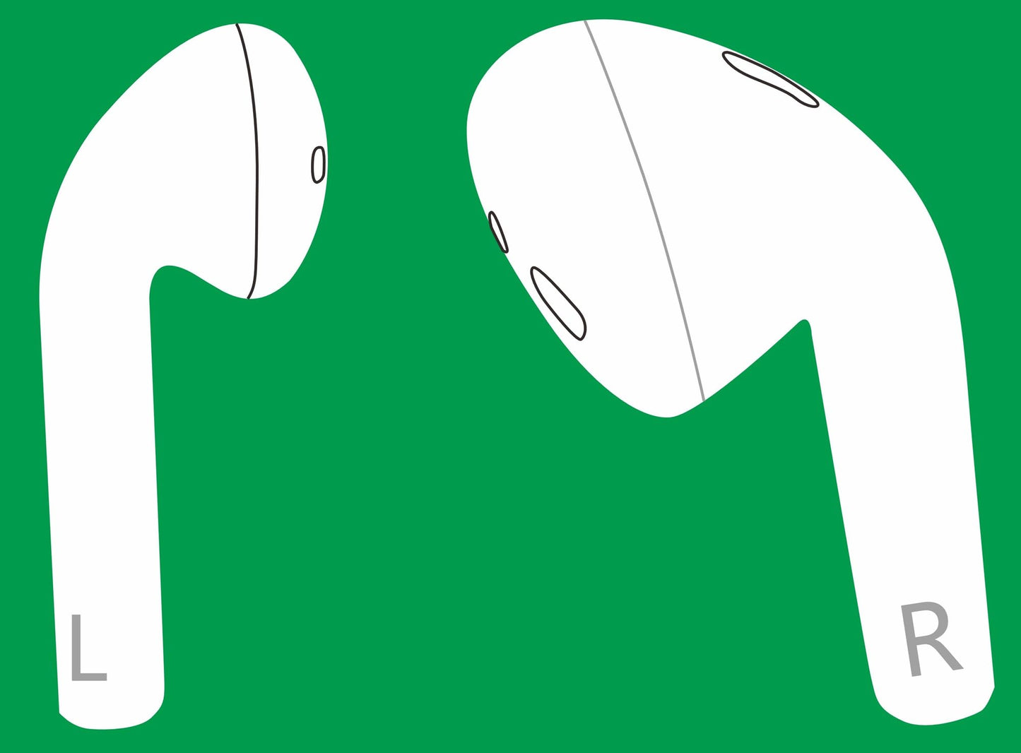 Meenova OEM Replacement Left Earbud for Apple AirPods (2nd Generation) A2031 – Single Left Ear Only, Works with A1938 Charging Case, Pre-Owned Genuine AirPods 2 Replacement