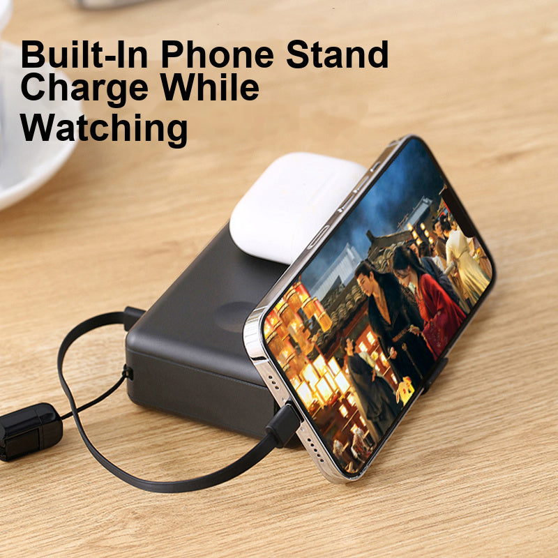 SolidPower T20 6-in-1 Qi2 Magnetic Power Bank & 65W GaN Travel Charger, 20,000mAh