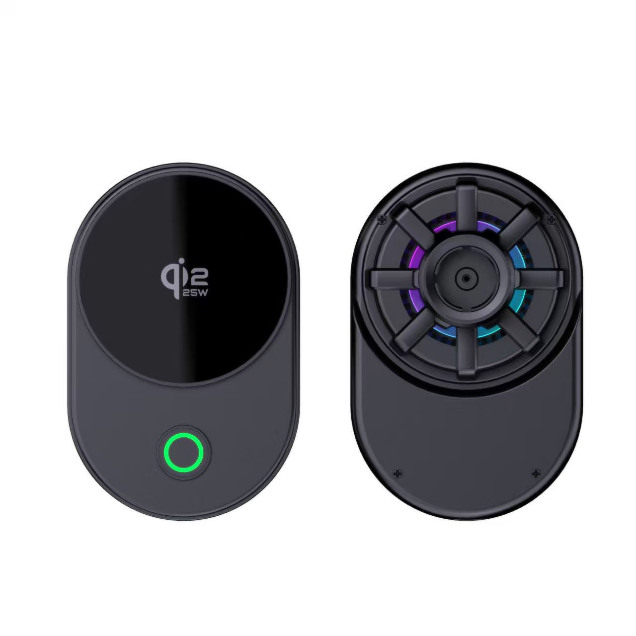 Meenova Qi2.2 25W Magnetic Wireless Car Charger with Active Cooling, 360° Rotating Mount & Strong Magnetic Hold
