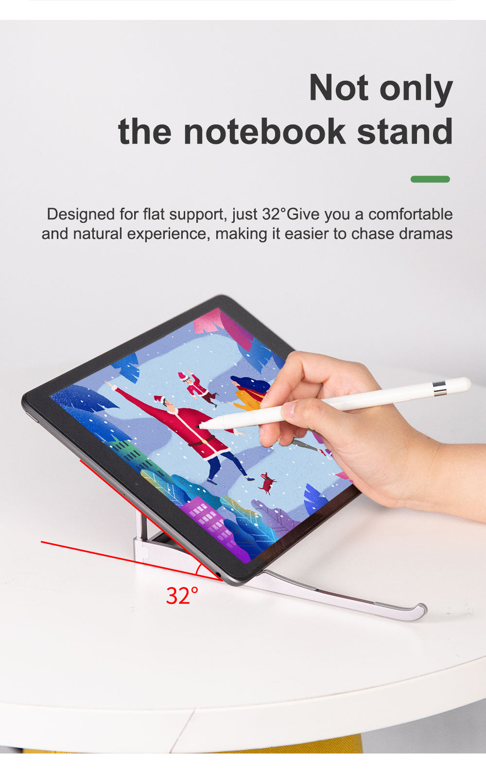 Introducing our innovative Aluminum Alloy Glasses Stand – the perfect blend of ergonomic design, portability, and multi-functionality to transform your digital experience.