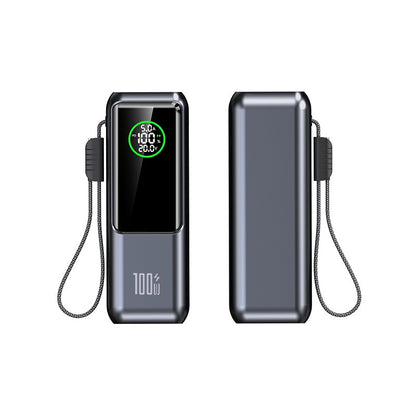 Meenova 20,000mAh 100W Travel Power Bank – Flight, Train & Subway Friendly, Compatible with iPhone 18 Pro Max, iPhone Duo, Apple & Samsung, Built-In Cable, Battery Display, PD/QC/PPS/SCP/FCP, USB-C & USB-A Charging for MacBook and iPad