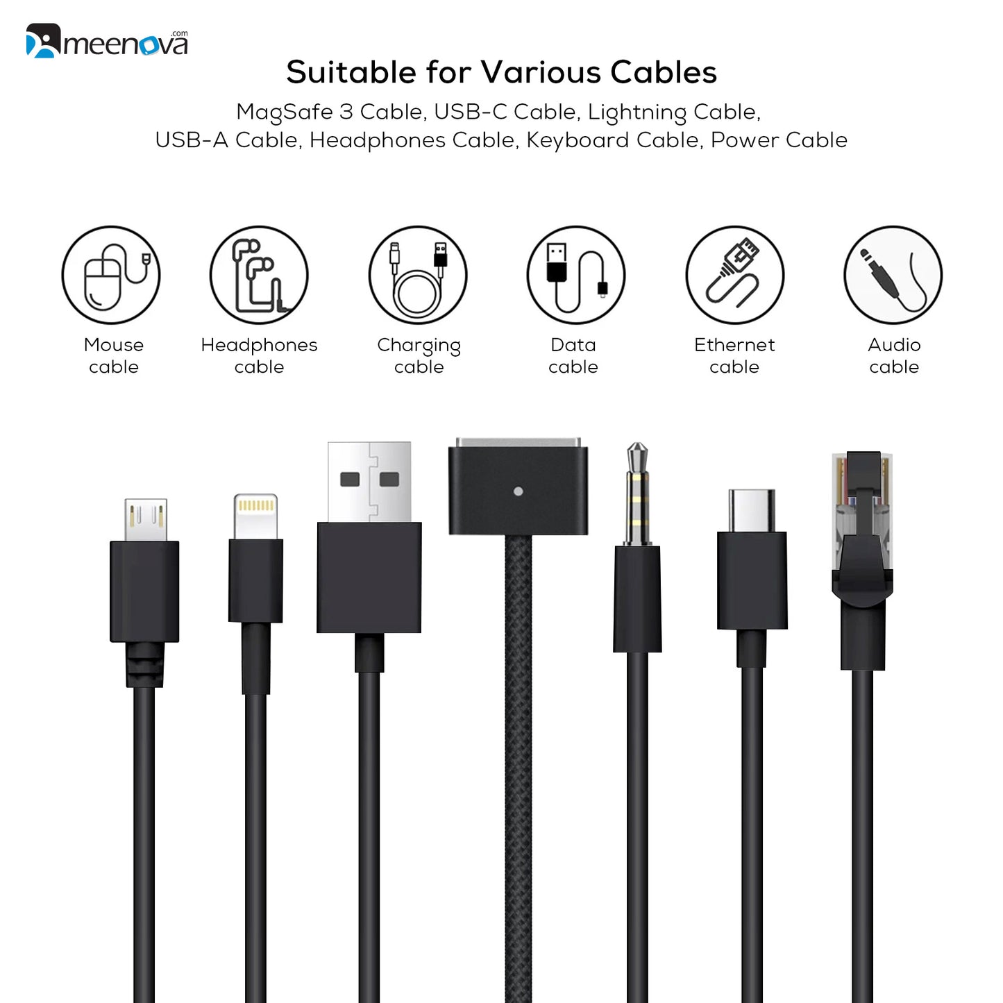 304 Stainless Steel Cable Holder, Aesthetic Cute Desk Accessories, Office Computer Desk Organizers
