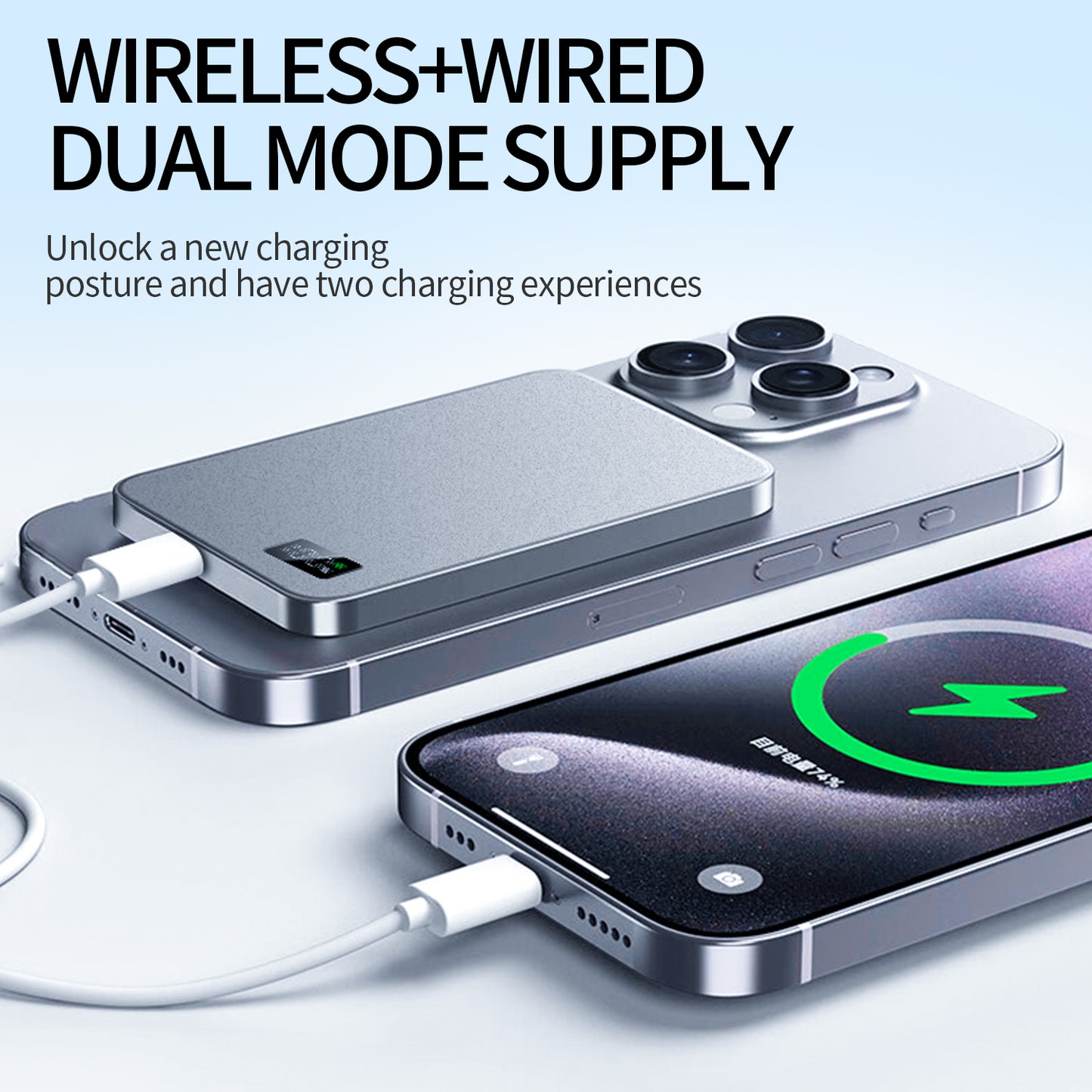 MagSafe Portable Charger, 10000mAh 20W PD Magnetic Power Bank, Apple Watch, AirPods, USB C in&Out Wireless Battery Pack Phone Charger, Only for iPhone 16/15/15 Pro Max/14/13/12 Series, Apple Watch 10 9 - 4, AirPods Pro 2