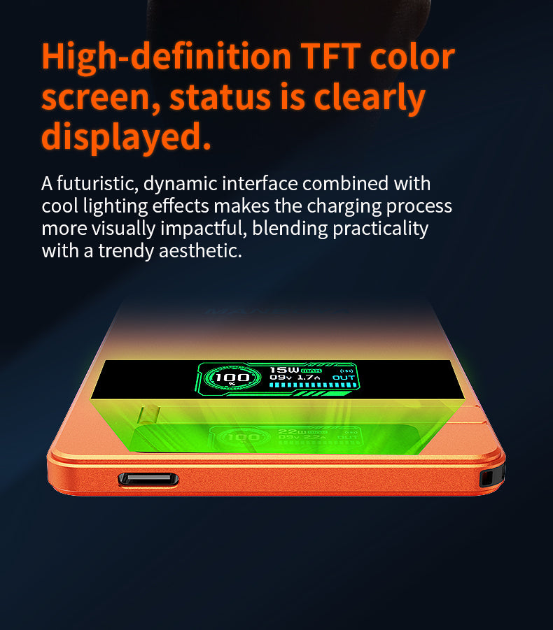 Ultra-Thin MagSafe-Compatible MagSafe Power Bank with Stand – 5000mAh/10000mAh, 15W Wireless & 20W USB-C Fast Charging