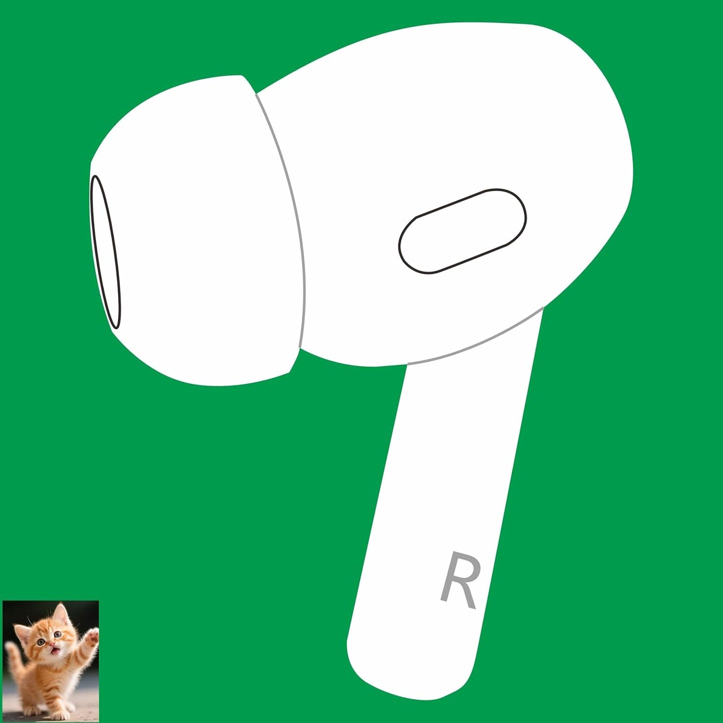 Meenova Replacement Right Earbud for Apple AirPods Pro (2nd Generation, USB‑C) (Model A3047, A3048, A3049) – Single Right Side Only, Compatible with A2968 Charging Case, OEM Used Earbud