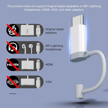 2 Pack Lightning to USB-C Data Conversion Adapter, Multiple Lightning Interface Device Conversions Suitable for iPhone 18/16/15 (Read Details Before Purchasing) SD Card Reader, Camera Converter