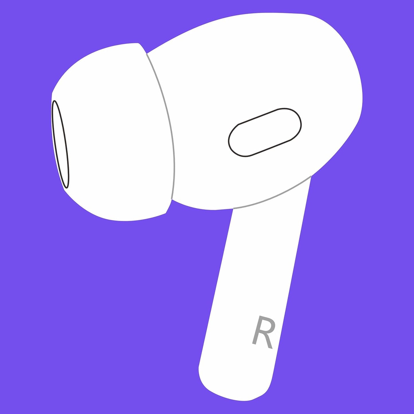 Meenova OEM Replacement Right Earbud for Apple AirPods Pro (2nd Generation) (Lightning Version, A2698, A2699) – Single Right Ear Only, Works with A2700 Charging Case, Pre-Owned AirPod Pro Replacement