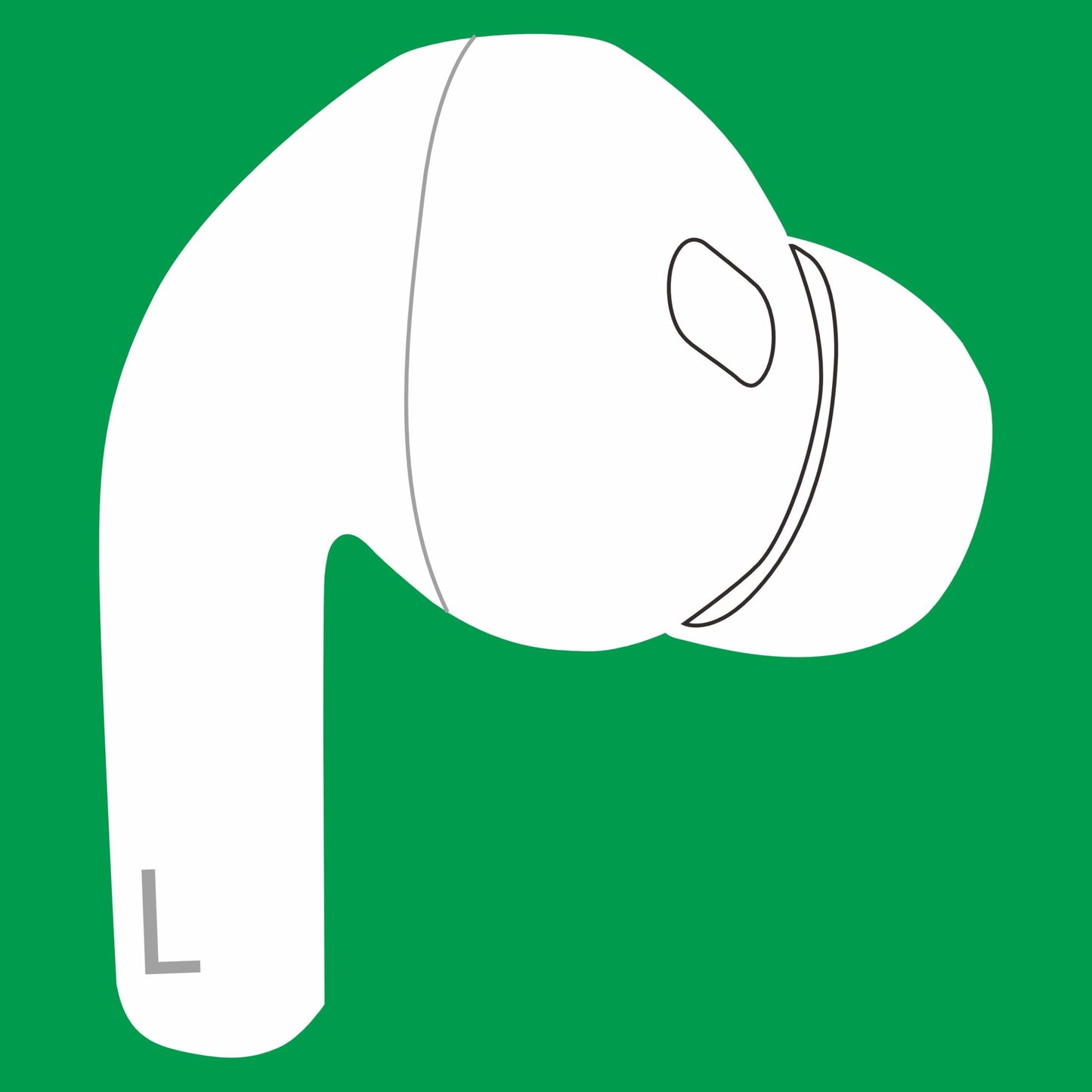 Meenova Replacement Left Earbud for Apple AirPods Pro (2nd Generation, USB‑C) (Model A3047, A3048, A3049) – Single Left Side Only, Compatible with A2968 Charging Case, OEM Used Earbud
