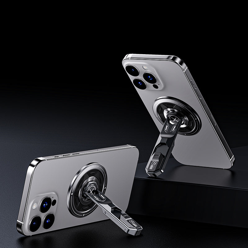 Magnetic Phone Stand with 360° Rotation & Stress - Relief Features, Aviation Aluminum Build, Multi - Angle Adjustment for Hands - Free Viewing, Compatible with Most Phones